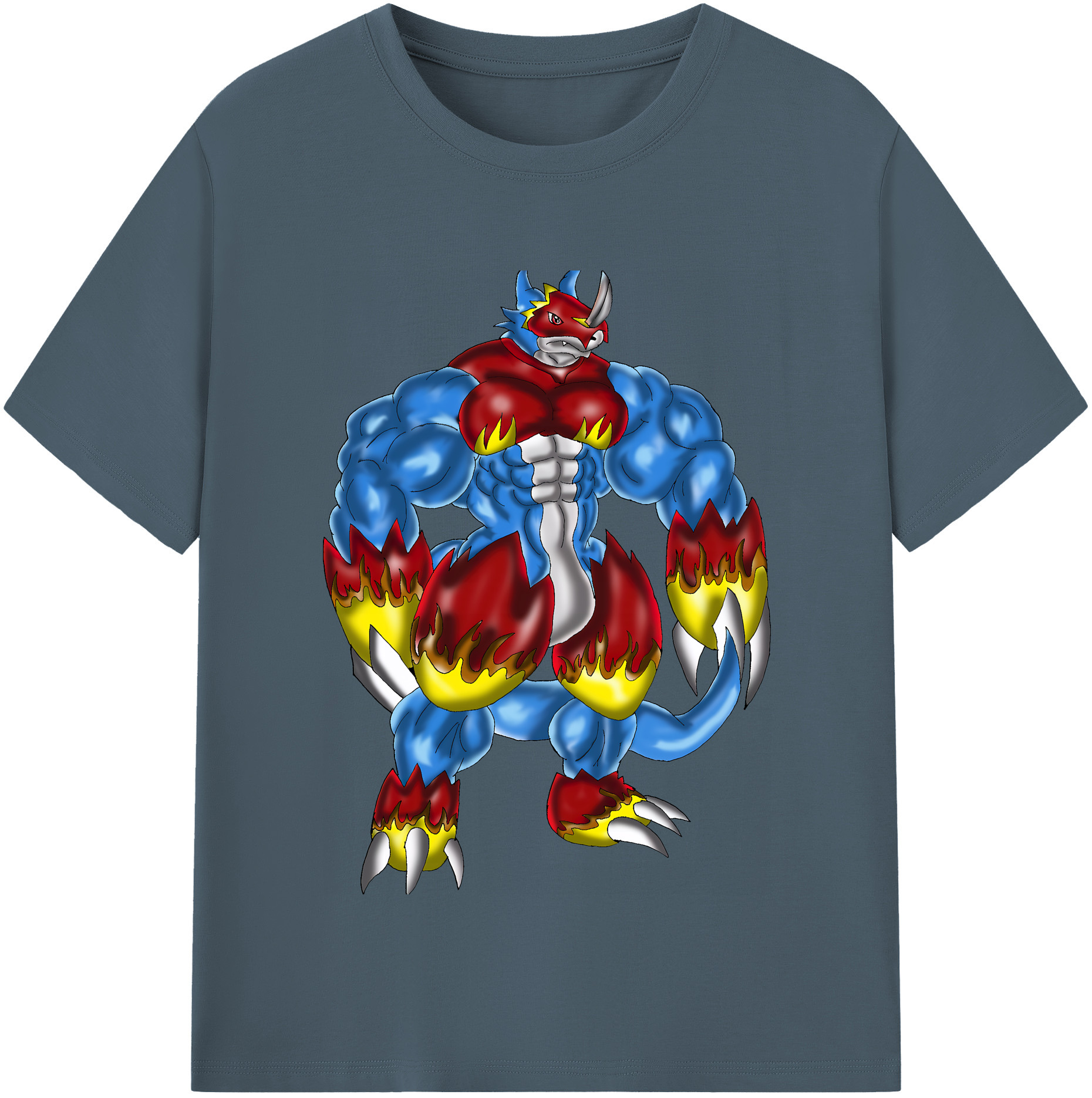 （画像用） Digimon デジタルモンスター/デジモン 綿100％半袖Tシャツ（フロントプリント）